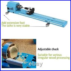 Mini Wood Lathe Machine 11? Turning Cutting Sanding Polishing Tool