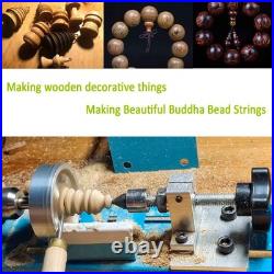 Mini Wood Lathe Machine Multi-Purpose Table Top Tool for DIY Enthusiasts