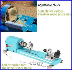 Mini Wood Lathe Machine Multi-Purpose Table Top Tool for DIY Enthusiasts