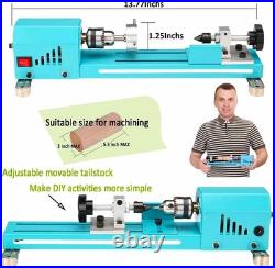 Mini Wood Lathe Machine Multi-Purpose Table Top Tool for DIY Enthusiasts