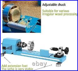 Mini Wood Lathe Machine Multi-Purpose Upgraded And Lengthened Processing Diam