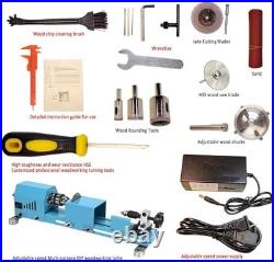 Mini Wood Lathe Machine Multi-Purpose Upgraded And Lengthened Processing Diamete