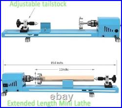 Mini Wood Lathe Machine Multi-Purpose Upgraded And Lengthened Processing Diamete