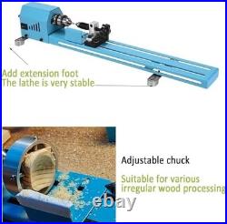 Mini Wood Lathe Machine Multi-Purpose Upgraded And Lengthened Processing Diamete