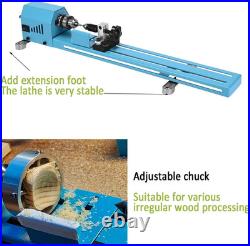 Mini Wood Lathe Machine Multi-Purpose Upgraded and Lengthened Processing Diamete