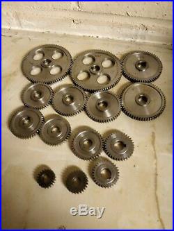 Mini metal Lathe steel changewheel gears 20 80 teeth set of 14 gears total