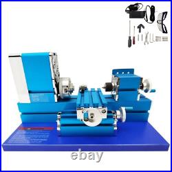 Miniature Lathe 100-240V DIY Lathe Woodworking Lathe Metal Lathe Craft Tool