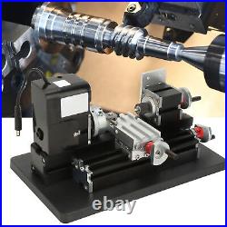 Miniature Lathe 24W 20 000 RPM Mini Benchtop Wood Lathe Machine For Woodworking