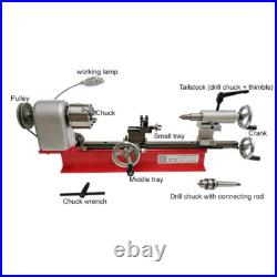 Miniature Lathe Desktop Small /Instrument Lathe /Metal /Watches /Woodworking
