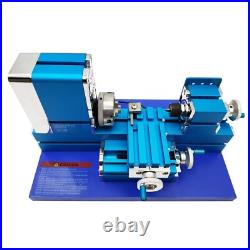 Miniature Metal Lathe DIY Didactical Micro Drilling Machine Benchtop 100-240V