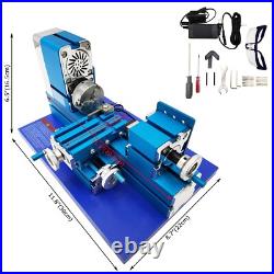 Miniature Metal Lathe DIY Didactical Micro Drilling Machine Benchtop 100-240V