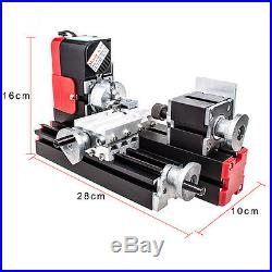 Miniature Multifunction DIY CNC Metal Motorized Mini Lathe Machine 20000r/min US