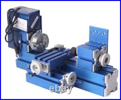 Motorized Metal Lathe Milling Machine CNCDIY Tool Woodworking Lathe Mini Machine