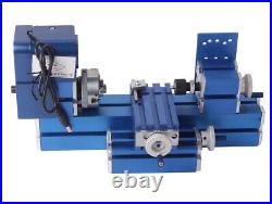 Motorized Metal Lathe Milling Machine CNCDIY Tool Woodworking Lathe Mini Machine