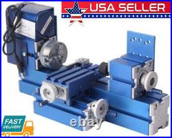 Motorized Metal Lathe Milling Machine CNCDIY Tool Woodworking Lathe Mini Machine