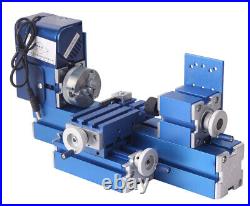 Motorized Metal Lathe Milling Machine DIY Tool Woodworking Lathe Mini Machine