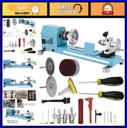 Multi-Purpose Mini Lathe Machine for Wood & Metal Cutting, Grinding, Polishing