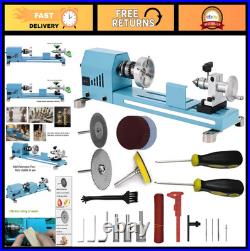 Multi-Purpose Mini Lathe Machine for Wood & Metal Cutting, Grinding, Polishing