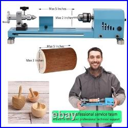 Multi-Purpose Mini Lathe Machine for Wood & Metal Cutting, Grinding, Polishing