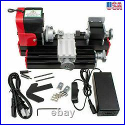 Multifunction DIY Miniature Metal Mini Lathe Machine 20000Rev/min DC 12V 24W