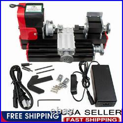 Multifunction DIY Miniature Mini Metal Lathe Machine 20000Rev/min DC 12V 24W