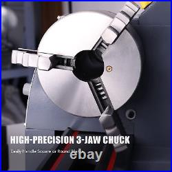 PREENEX 8x16 Mini Metal Lathe w 3 Jaw Chuck 750W LCD Display Variable Speeds