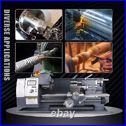 PREENEX 8x16 Mini Metal Lathe w 3 Jaw Chuck 750W LCD Display Variable Speeds