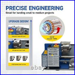 Precise Benchtop Metal Lathe DIY Mini Metalworking Lathe CNC Standard Model New