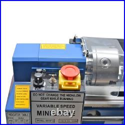 Precise Benchtop Metal Lathe DIY Mini Metalworking Lathe CNC Standard Model New