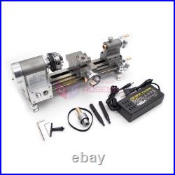 Precision DIY Mini Lathe Small Desktop Micro Lathe Machine for Wood Metal