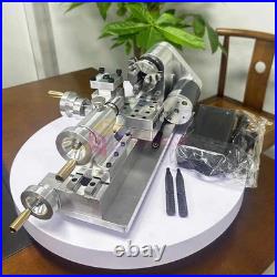 Precision DIY Mini Lathe Small Desktop Micro Lathe Machine for Wood Metal