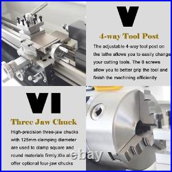 Precision Metal Wood Bench Lathe 832 DIY Tools Lathe Mini Lathe 4.92 Chuck