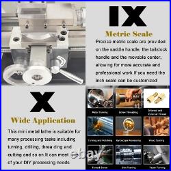Precision Metal Wood Bench Lathe 832 DIY Tools Lathe Mini Lathe 4.92 Chuck