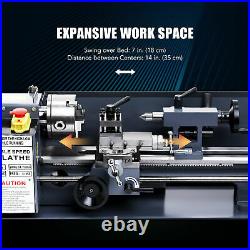 Preenex 7 x 14 Mini Metal Lathe Machine Bed 550W Metalworking