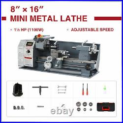 Preenex 8x16 Metal and Woodworking Mini Lathe with Brushless Motor 1100W 2250rpm