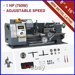 Preenex 8x16 Metal and Woodworking Mini Lathe with Brushless Motor 750W 2250rpm