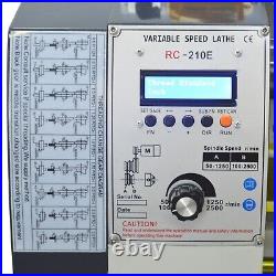 RC-210E Multifunctional Household Mini Precision Metal Lathe 1100W Inch & Metric