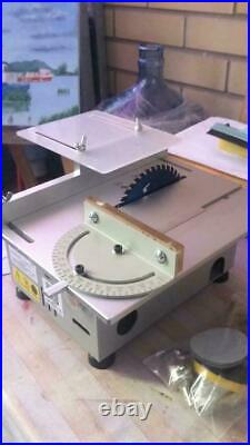 Raitool T4 Mini Table Saw Wood Electric Polisher Grinder Working Bench Lathe DIY