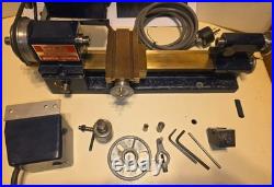 Rare SHERLINE 1000 Blue Australia All Brass Watch LATHE Power feed Mill Tooling