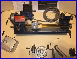 Rare SHERLINE 1000 Blue Australia All Brass Watch LATHE Power feed Mill Tooling