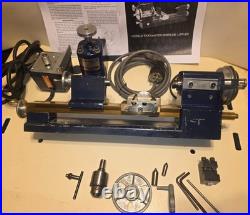 Rare SHERLINE 1000 Blue Australia All Brass Watch LATHE Power feed Mill Tooling