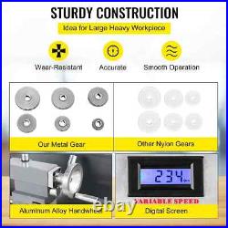 SIHAO 1100w Mini Lathe Mini Metal Lathe 38mm Spindle 3-Jaw Chuck 220x600mm