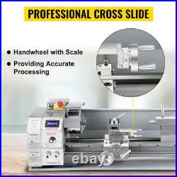 SIHAO 1100w Mini Lathe Mini Metal Lathe 38mm Spindle 3-Jaw Chuck 220x600mm