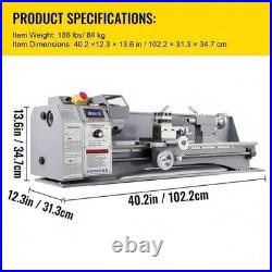 SIHAO Mini Metal Lathe 8.7x29.5 Metal Working Machine Rugged Variable Speeds