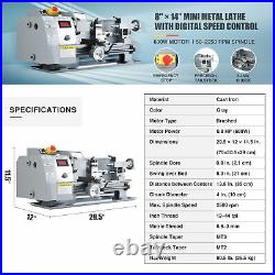 Secondhand 8x14 Mini Lathe Machine for Turning Milling Drilling Threading Metal