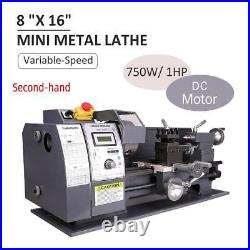 Secondhand Automatic 750W 8x16 Mini Metal Lathe DC Motor Metalworking Milling