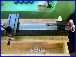 Sherline Mini Lathe 4410 Metric 17in bed with Accessories DC Motor 110volts