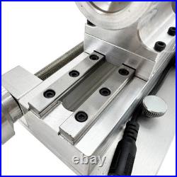 Small Metal Mini Micro Lathe Machine with4-Way Tool Post&3-Jaw Chuck 2000-6000RPM