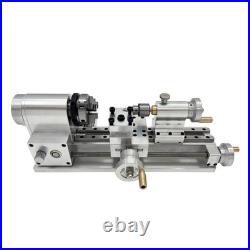 Small Metal Mini Micro Lathe Machine with4-Way Tool Post&3-Jaw Chuck 2000-6000RPM