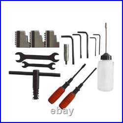 TECHTONGDA Metric Precision Metal Wood Bench Lathe Power Mini Turning Lathe